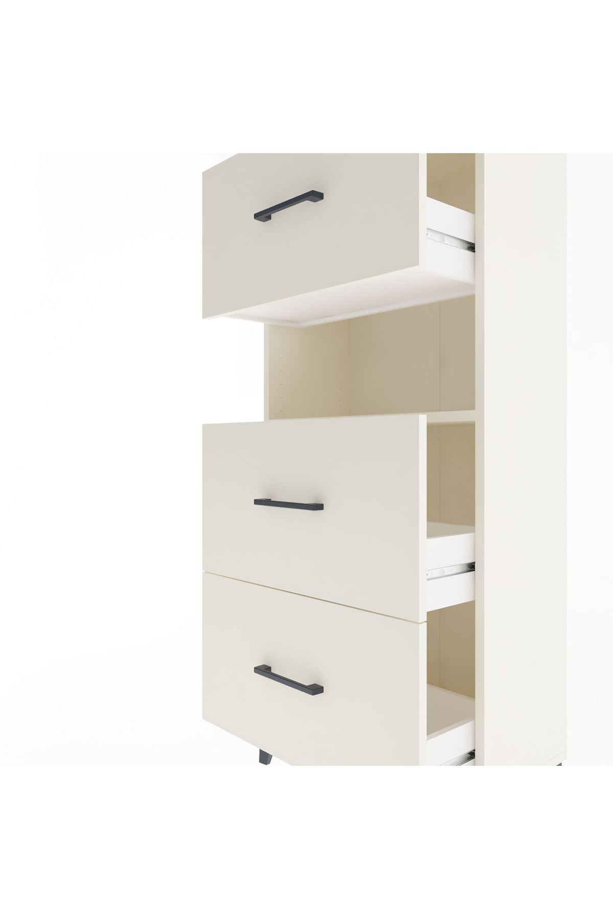 Arges Dolap Tek Raflı 3 Çekmeceli 60x30x134 Aytaşı-Aytaşı