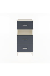 Arges Dolap Tek Raflı 3 Çekmeceli 60x30x134 Aytaşı-Antrasit