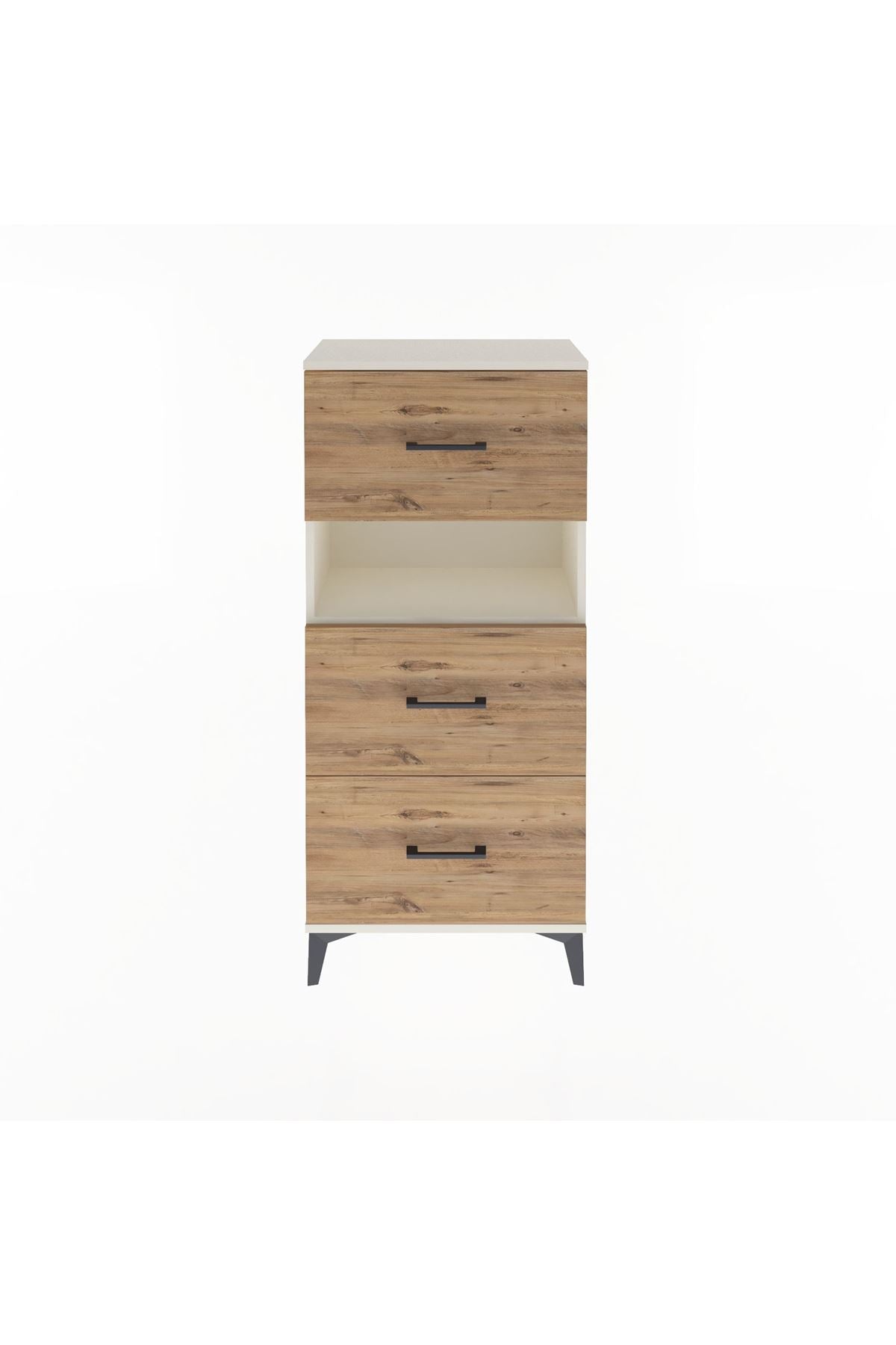 Arges Dolap Tek Raflı 3 Çekmeceli 60x30x134 Aytaşı-Çam