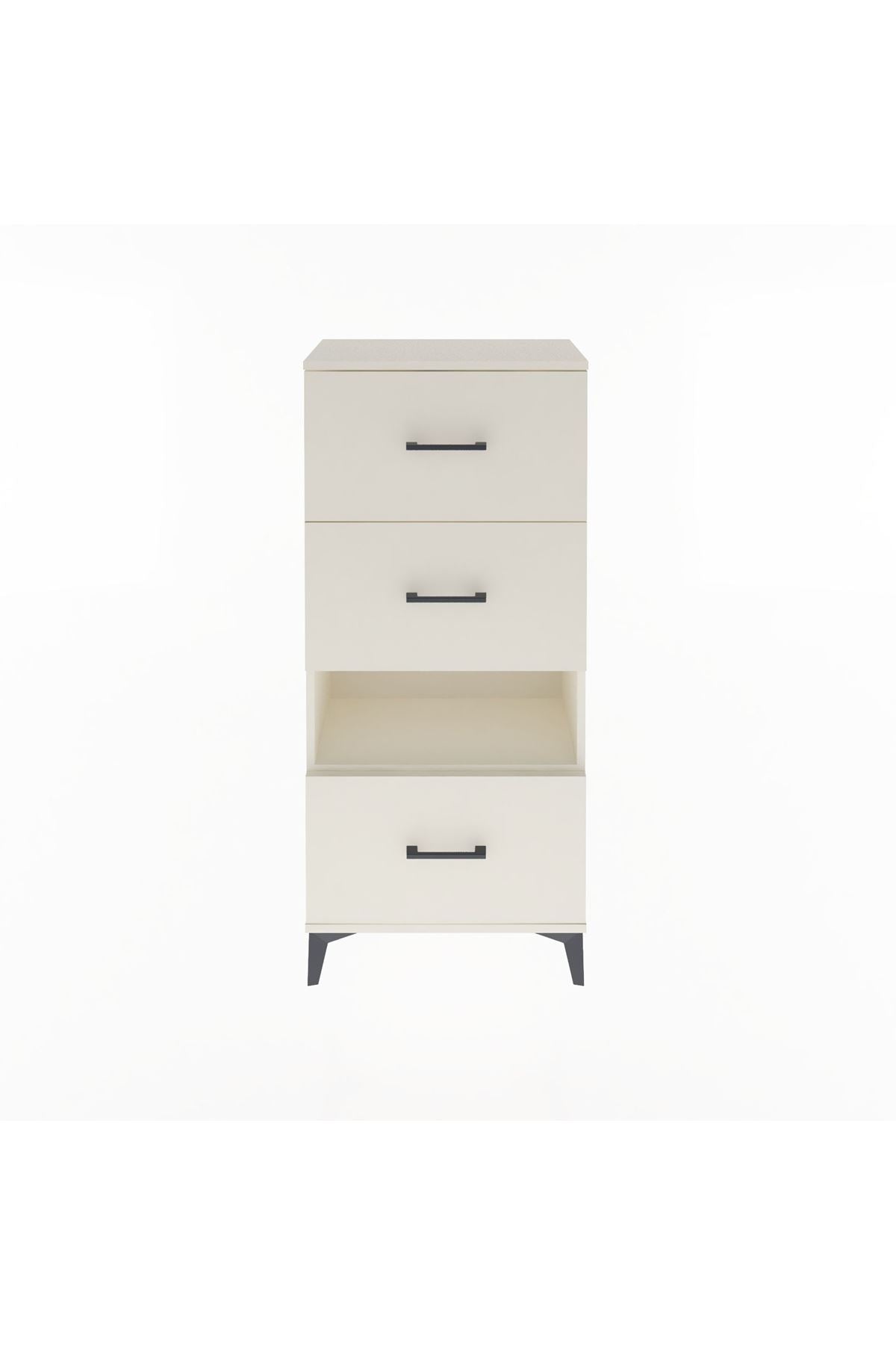 Arges Dolap Tek Raflı 3 Çekmeceli 60x30x134 Aytaşı-Aytaşı