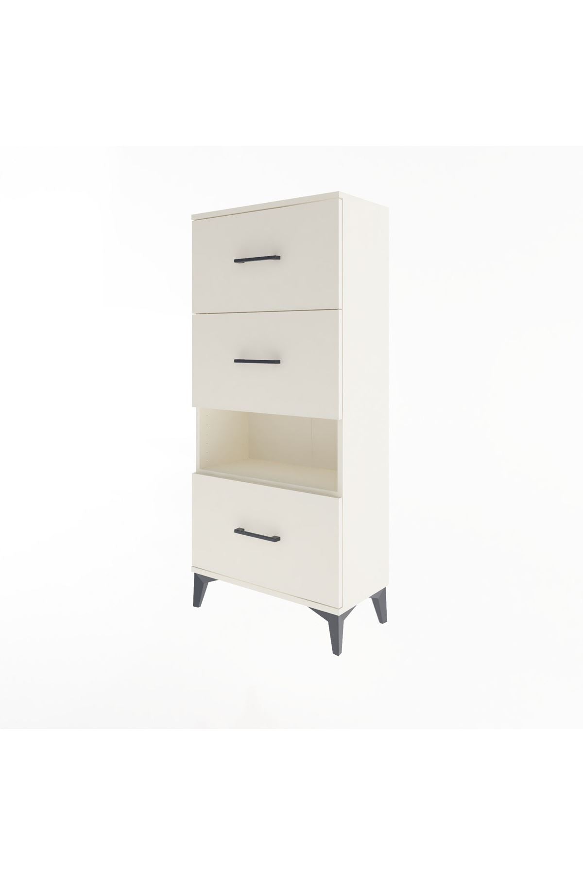 Arges Dolap Tek Raflı 3 Çekmeceli 60x30x134 Aytaşı-Aytaşı