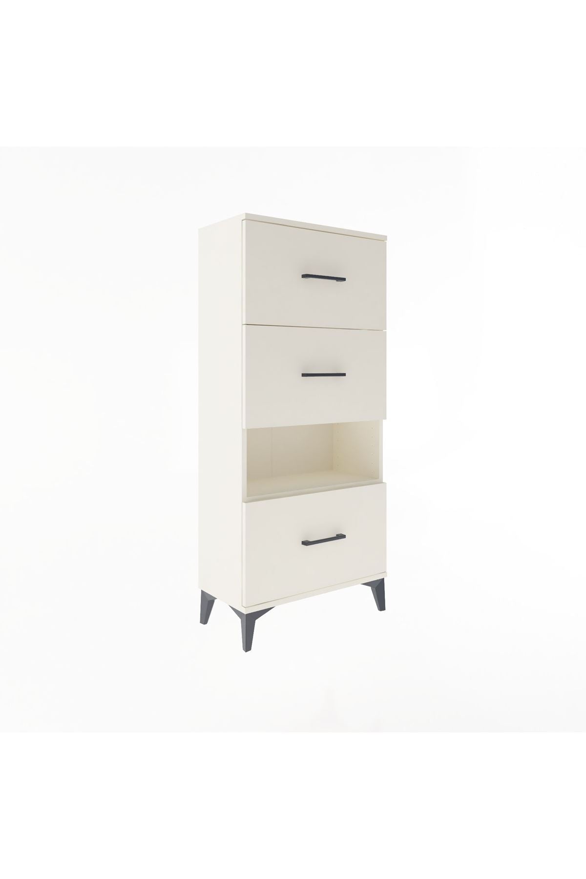 Arges Dolap Tek Raflı 3 Çekmeceli 60x30x134 Aytaşı-Aytaşı