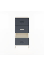 Arges Dolap Tek Raflı 3 Çekmeceli 60x30x134 Aytaşı-Antrasit