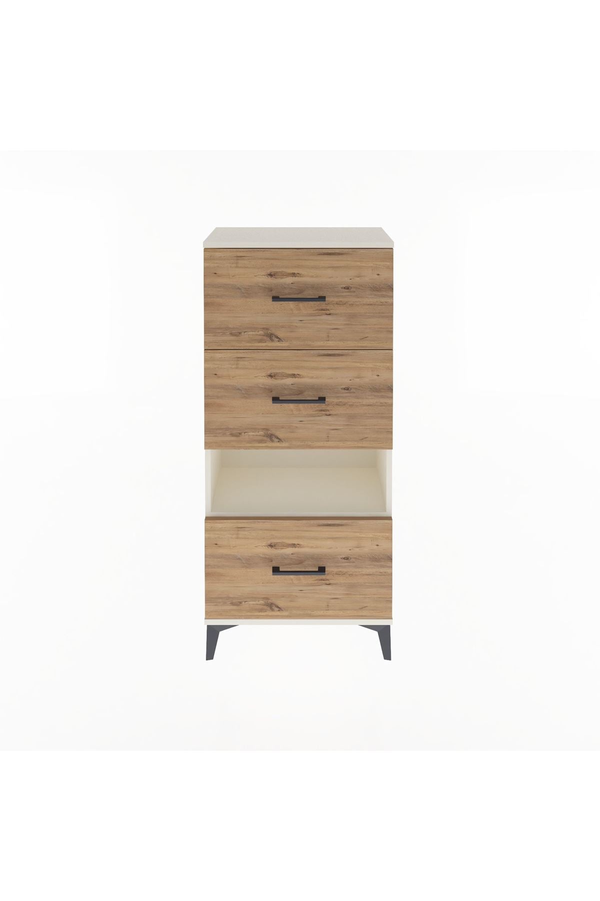 Arges Dolap Tek Raflı 3 Çekmeceli 60x30x134 Aytaşı-Çam