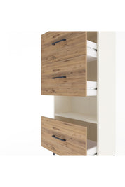 Arges Dolap Tek Raflı 3 Çekmeceli 60x30x134 Aytaşı-Çam