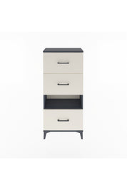 Arges Dolap Tek Raflı 3 Çekmeceli 60x30x134 Antrasit-Aytaşı