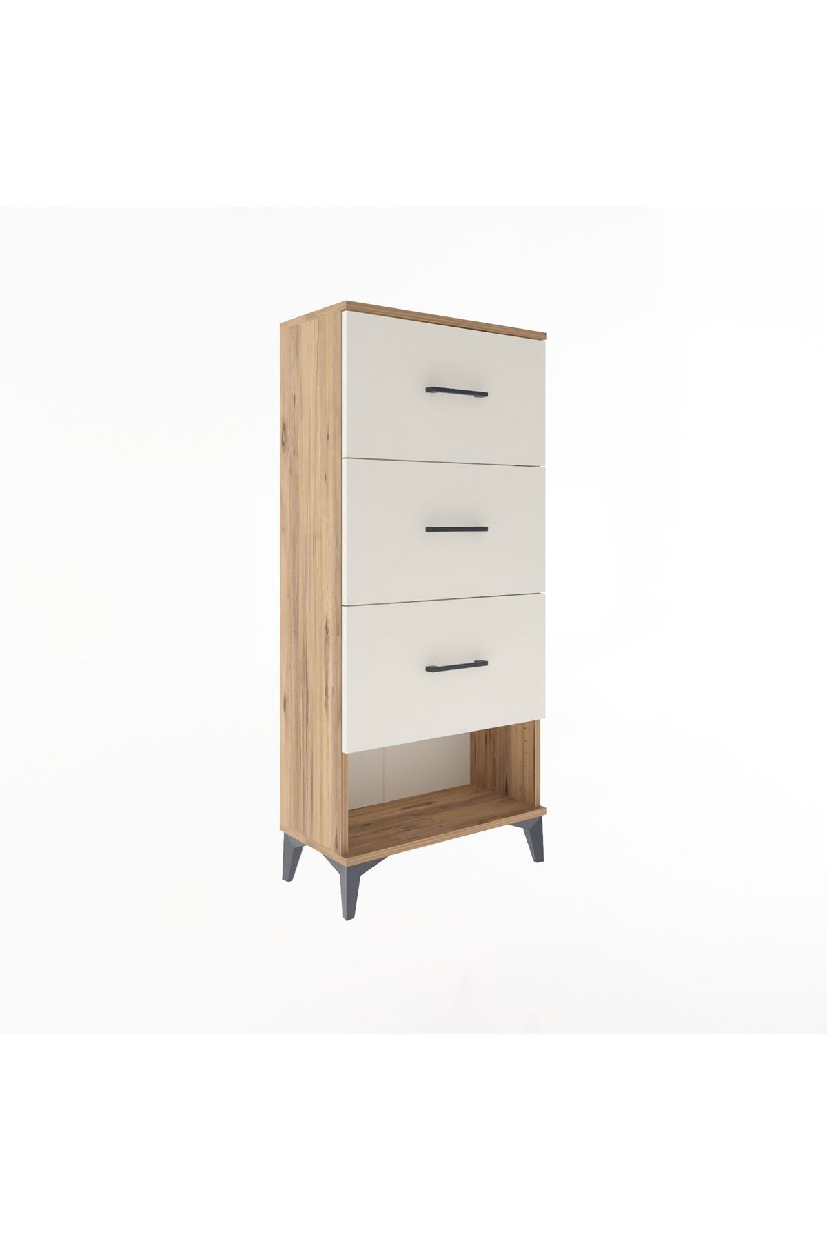 Arges Dolap 3 Çekmeceli 60x30x134 Çam-Aytaşı