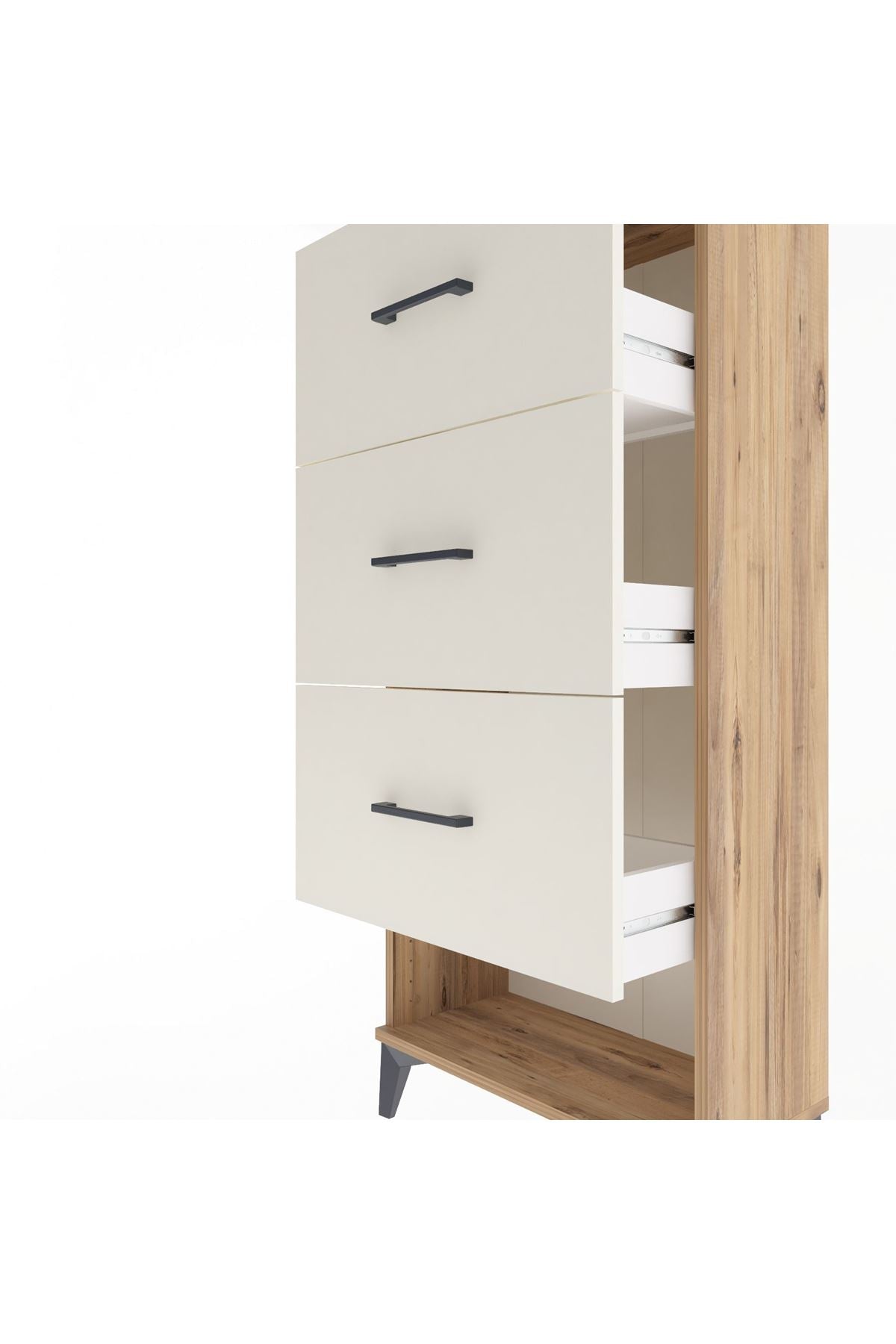 Arges Dolap 3 Çekmeceli 60x30x134 Çam-Aytaşı