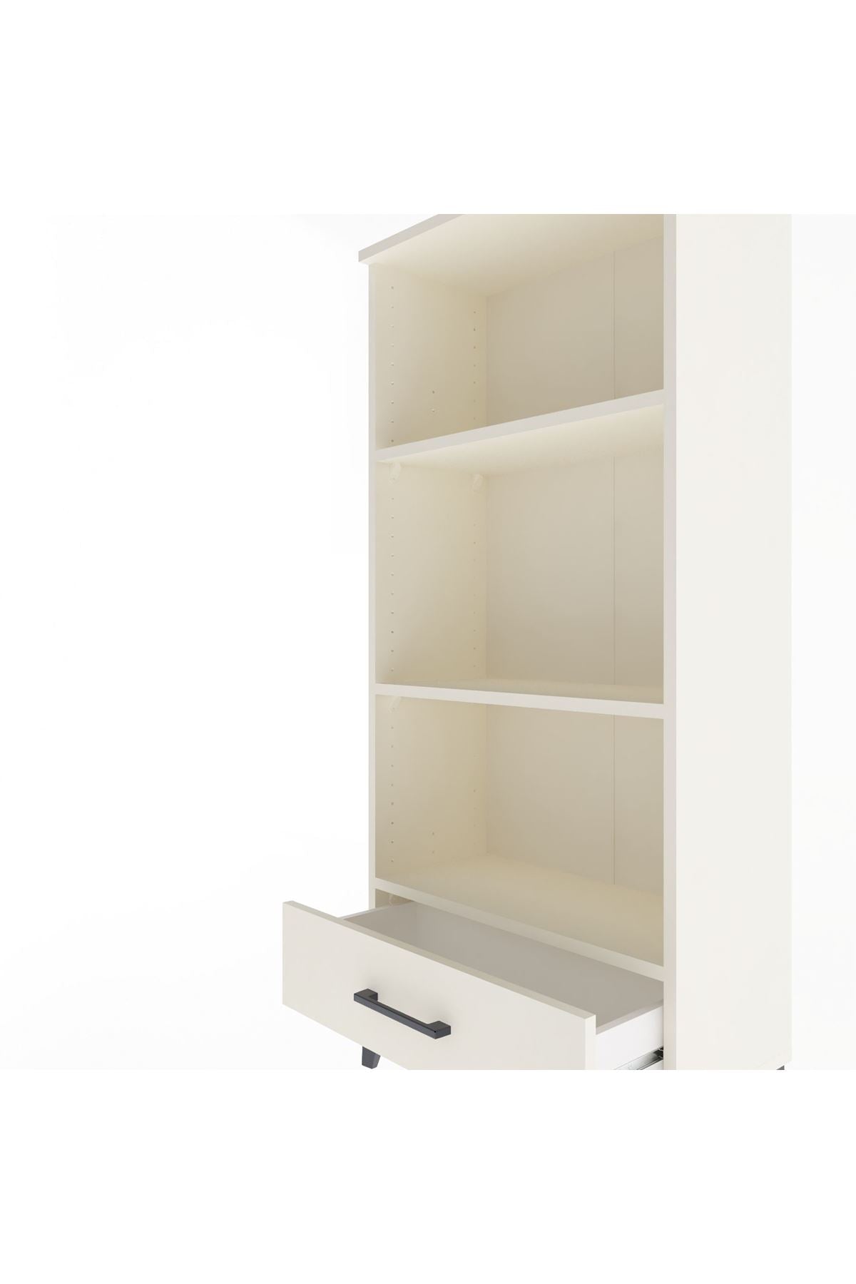 Arges Dolap 3 Raflı Tek Çekmeceli 60x30x134 Aytaşı-Aytaşı