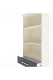 Arges Dolap 3 Raflı Tek Çekmeceli 60x30x134 Aytaşı-Antrasit