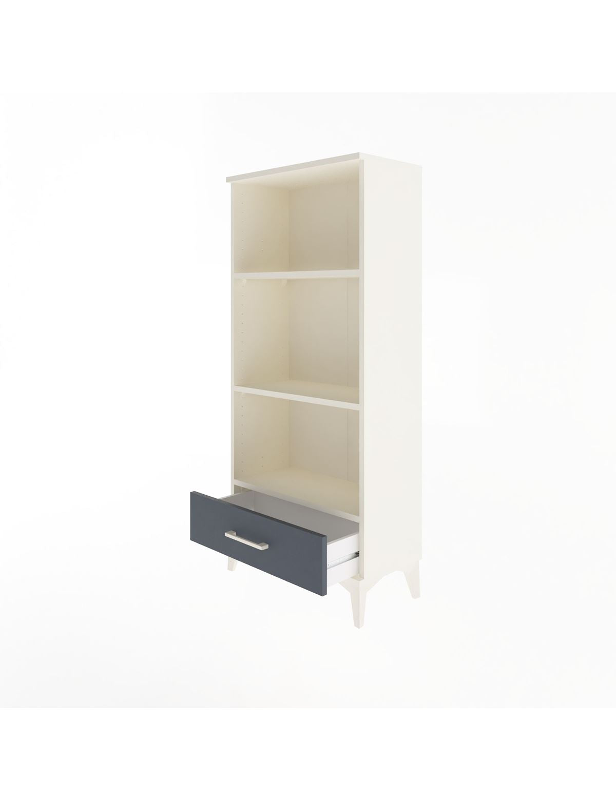 Arges Dolap 3 Raflı Tek Çekmeceli 60x30x134 - S17M043V2A