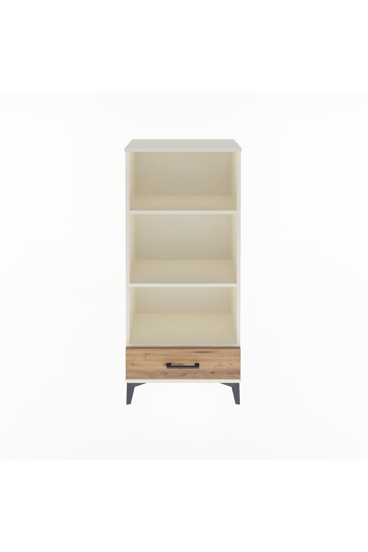 Arges Dolap 3 Raflı Tek Çekmeceli 60x30x134 Aytaşı-Çam