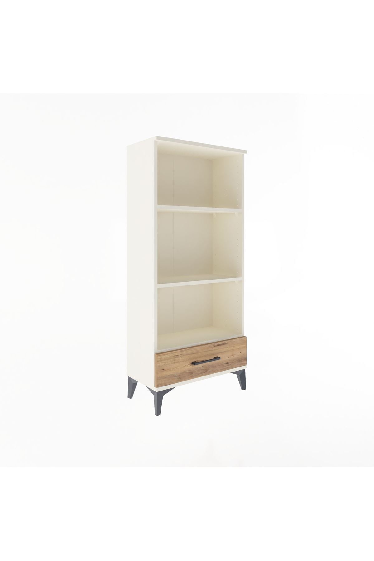 Arges Dolap 3 Raflı Tek Çekmeceli 60x30x134 Aytaşı-Çam