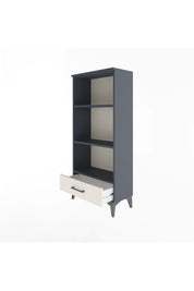 Arges Dolap 3 Raflı Tek Çekmeceli 60x30x134 Antrasit-Aytaşı