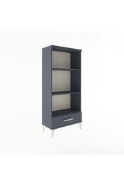Arges Dolap 3 Raflı Tek Çekmeceli 60x30x134 Antrasit-Antrasit