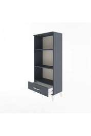 Arges Dolap 3 Raflı Tek Çekmeceli 60x30x134 Antrasit-Antrasit