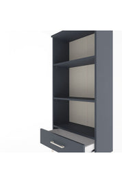 Arges Dolap 3 Raflı Tek Çekmeceli 60x30x134 Antrasit-Antrasit