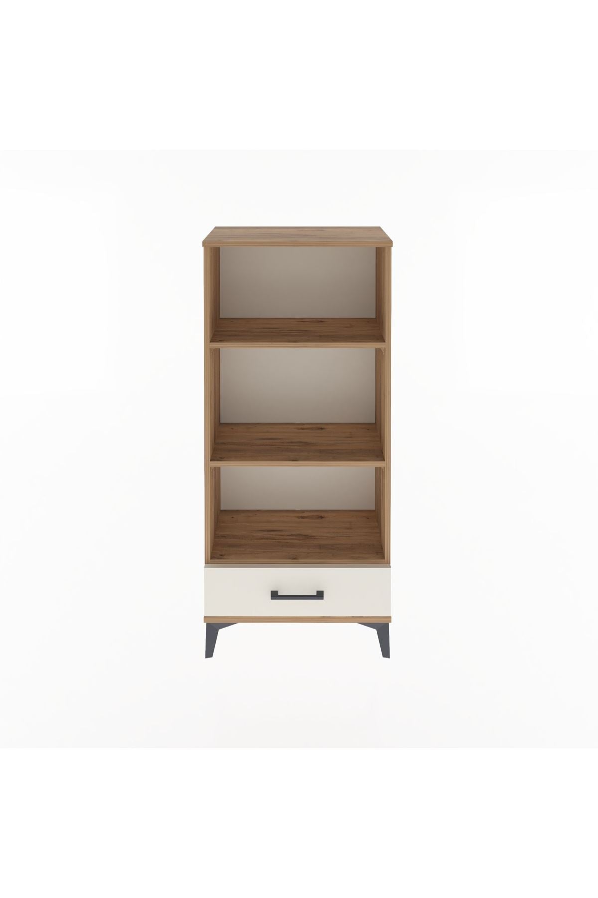 Arges Dolap 3 Raflı Tek Çekmeceli 60x30x134 Çam-Aytaşı