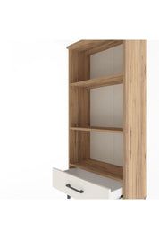 Arges Dolap 3 Raflı Tek Çekmeceli 60x30x134 Çam-Aytaşı