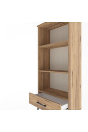 Arges Dolap 3 Raflı Tek Çekmeceli 60x30x134 Çam-Çam