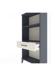 Arges Dolap 2 Raflı Tek Çekmeceli 60x30x134 Antrasit-Aytaşı