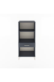 Arges Dolap 2 Raflı Tek Çekmeceli 60x30x134 Antrasit-Antrasit