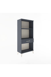 Arges Dolap 2 Raflı Tek Çekmeceli 60x30x134 Antrasit-Antrasit