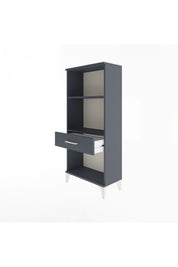 Arges Dolap 2 Raflı Tek Çekmeceli 60x30x134 Antrasit-Antrasit