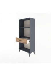 Arges Dolap 2 Raflı Tek Çekmeceli 60x30x134 Antrasit-Çam