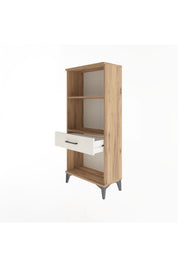 Arges Dolap 2 Raflı Tek Çekmeceli 60x30x134 Çam-Aytaşı