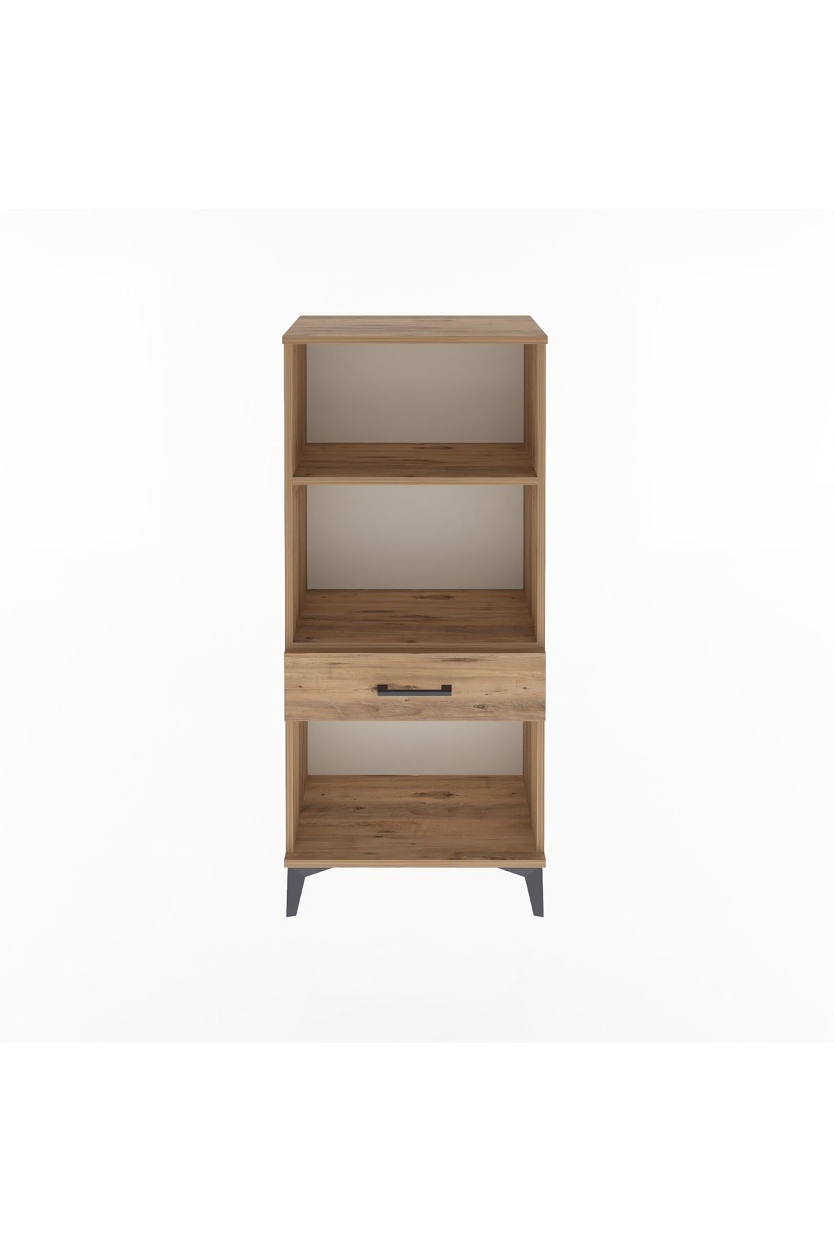 Arges Dolap 2 Raflı Tek Çekmeceli 60x30x134 Çam-Çam