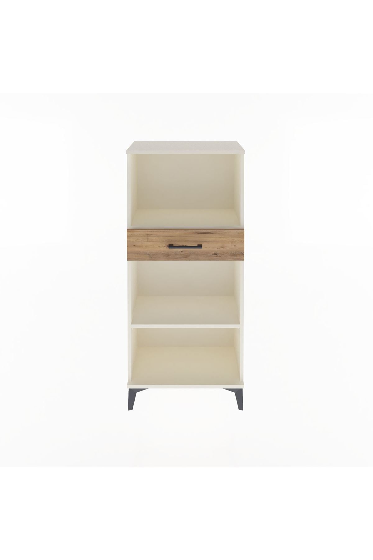 Arges Dolap 2 Raflı Tek Çekmeceli 60x30x134 Aytaşı-Çam