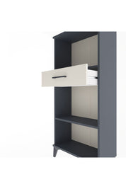 Arges Dolap 2 Raflı Tek Çekmeceli 60x30x134 Antrasit-Aytaşı