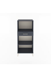 Arges Dolap 2 Raflı Tek Çekmeceli 60x30x134 Antrasit-Antrasit