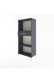 Arges Dolap 2 Raflı Tek Çekmeceli 60x30x134 Antrasit-Antrasit