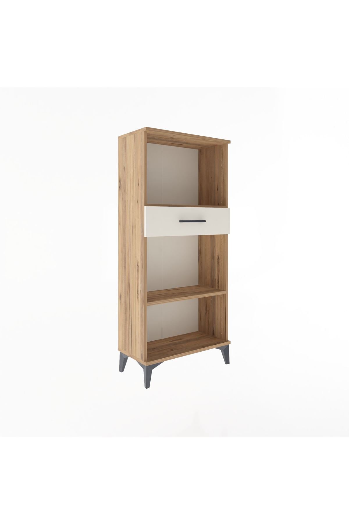 Arges Dolap 2 Raflı Tek Çekmeceli 60x30x134 Çam-Aytaşı