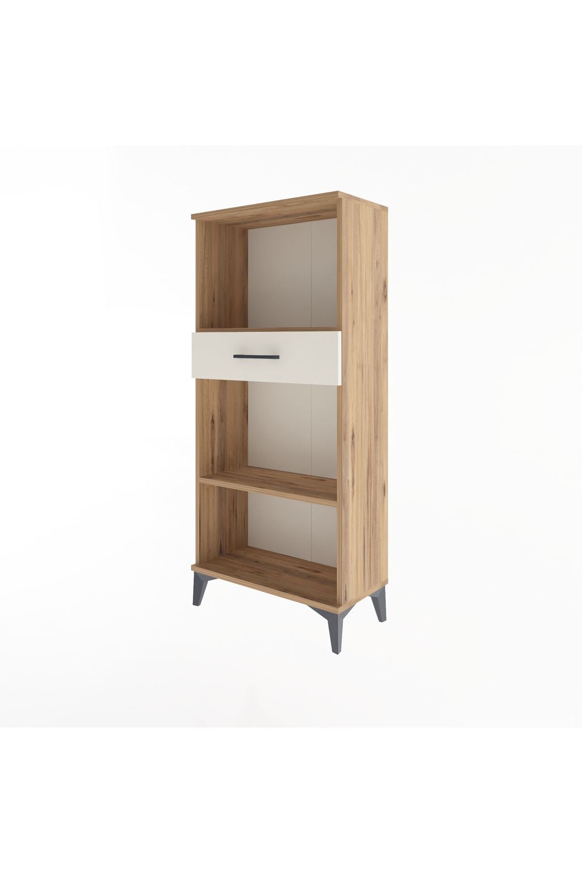 Arges Dolap 2 Raflı Tek Çekmeceli 60x30x134 Çam-Aytaşı