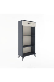 Arges Dolap 2 Raflı Tek Çekmeceli 60x30x134 Antrasit-Aytaşı