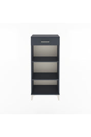 Arges Dolap 2 Raflı Tek Çekmeceli 60x30x134 Antrasit-Antrasit