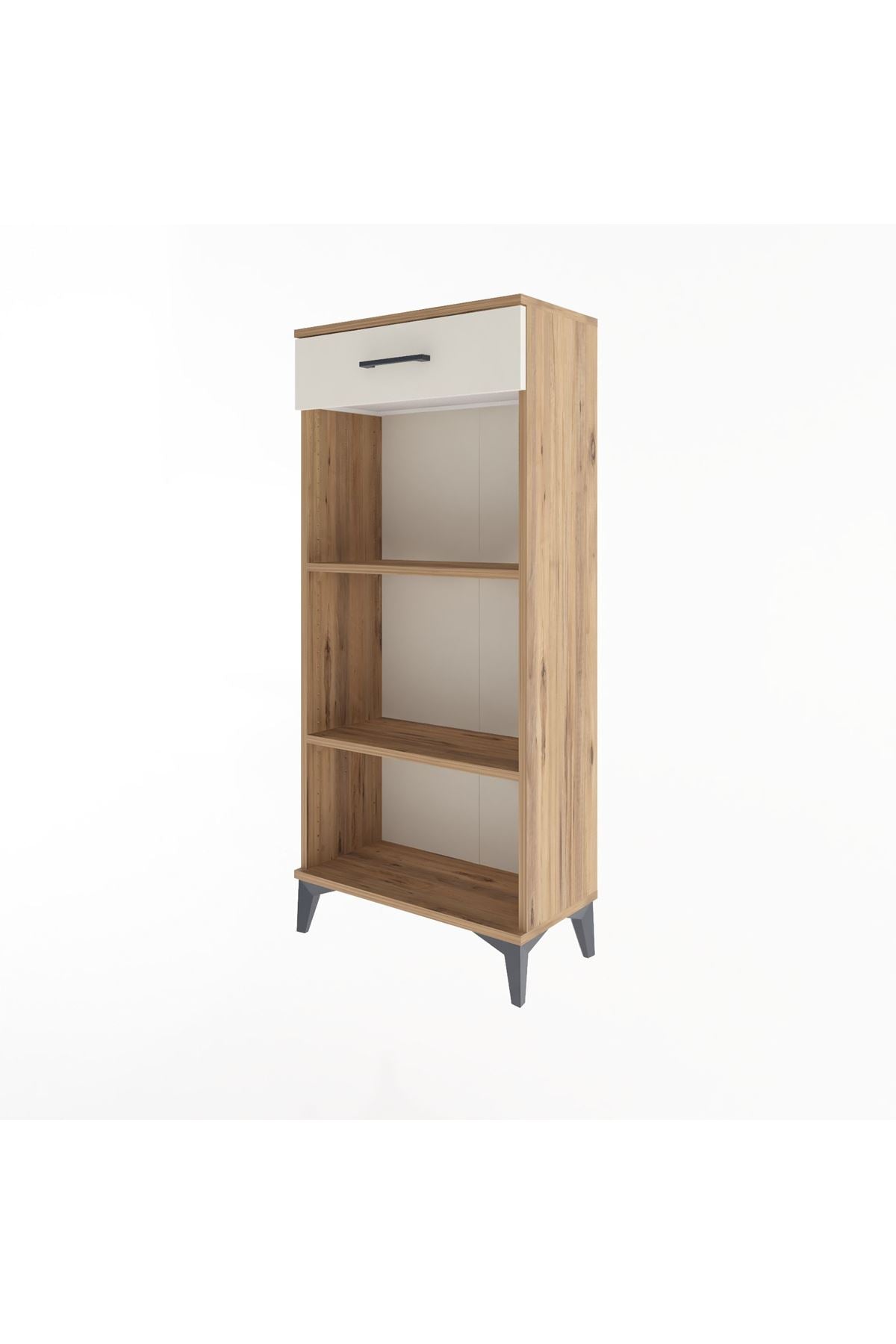 Arges Dolap 2 Raflı Tek Çekmeceli 60x30x134 Çam-Aytaşı