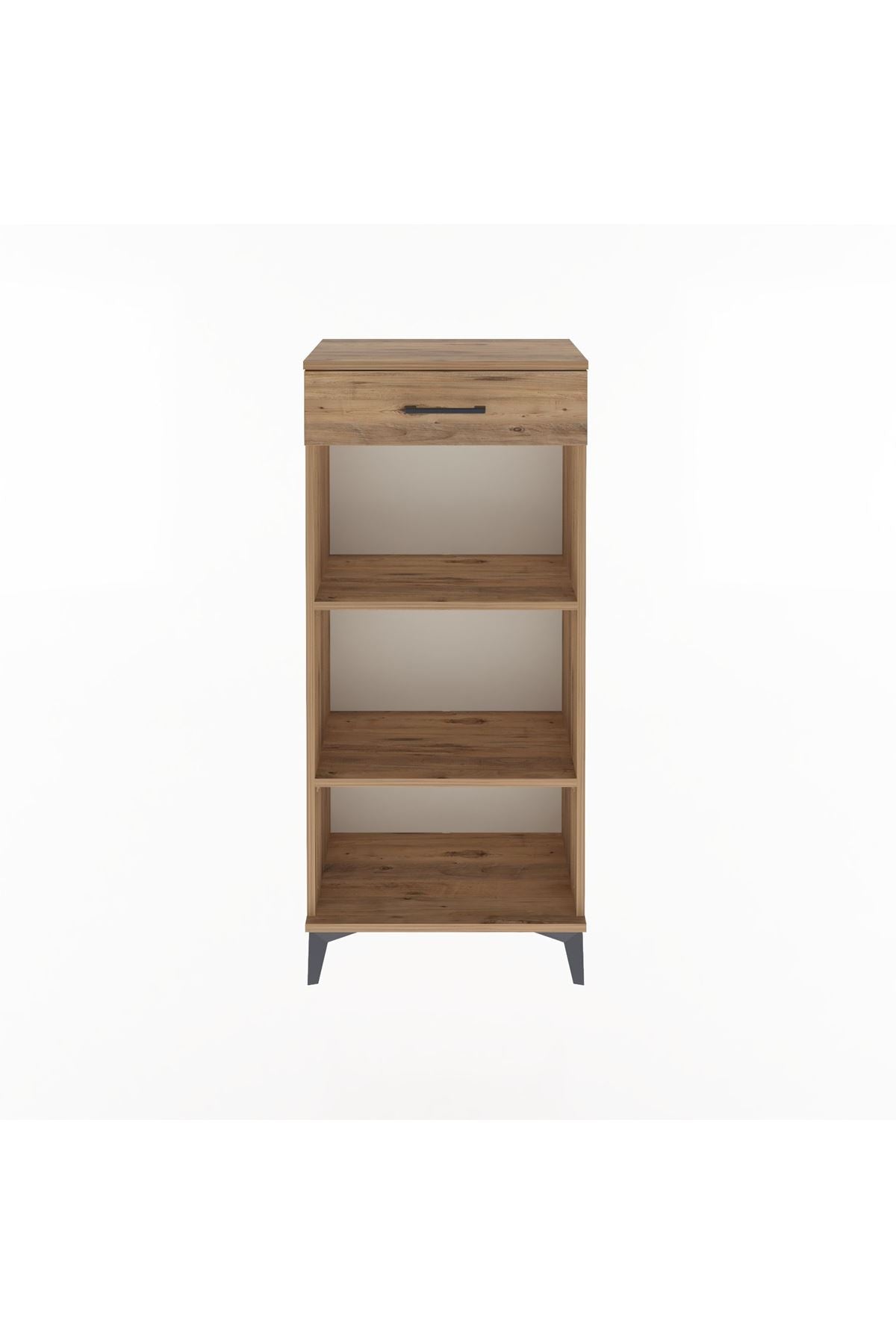 Arges Dolap 2 Raflı Tek Çekmeceli 60x30x134 Çam-Çam