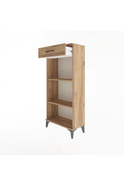 Arges Dolap 2 Raflı Tek Çekmeceli 60x30x134 Çam-Çam