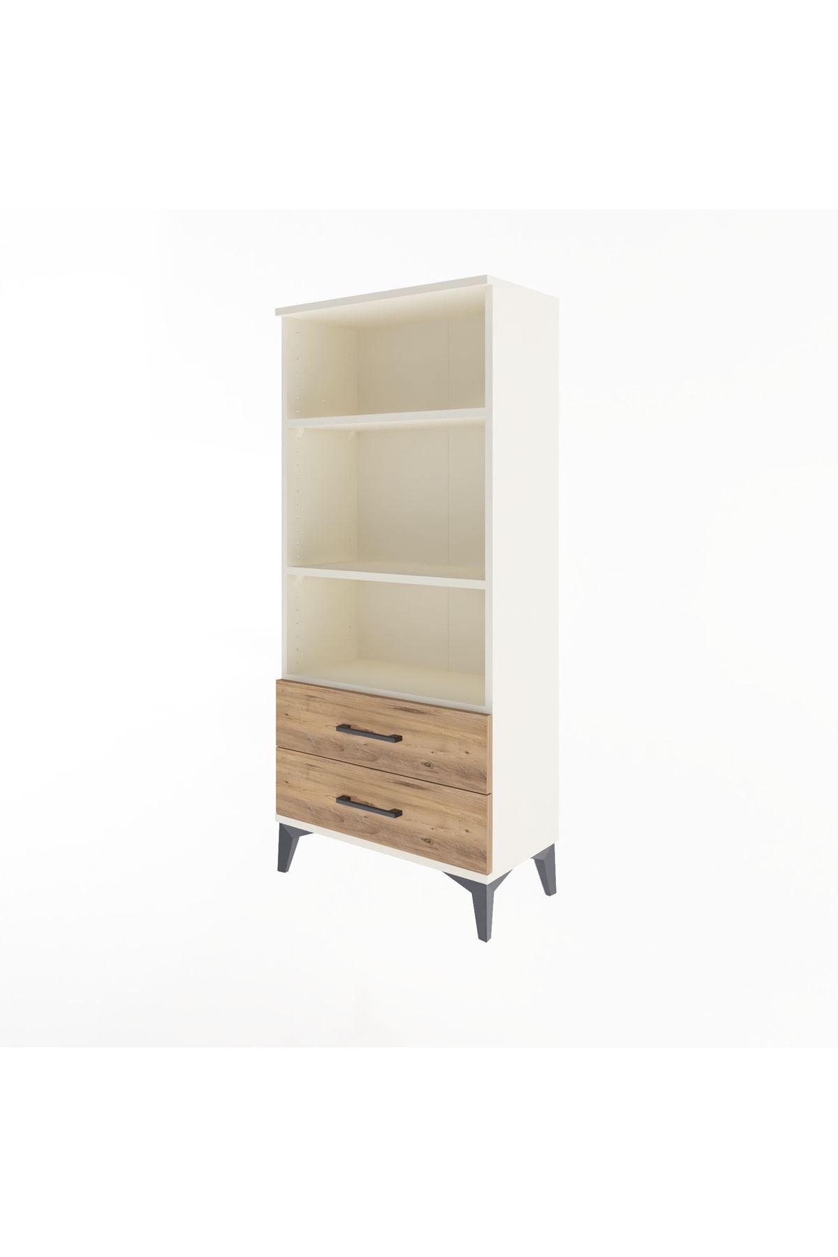 Arges Dolap 3 Raflı 2 Çekmeceli 60x30x134 Aytaşı-Çam