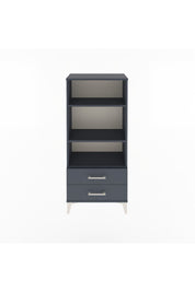 Arges Dolap 3 Raflı 2 Çekmeceli 60x30x134 Antrasit-Antrasit