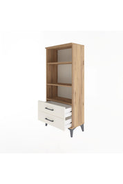 Arges Dolap 3 Raflı 2 Çekmeceli 60x30x134 Çam-Aytaşı