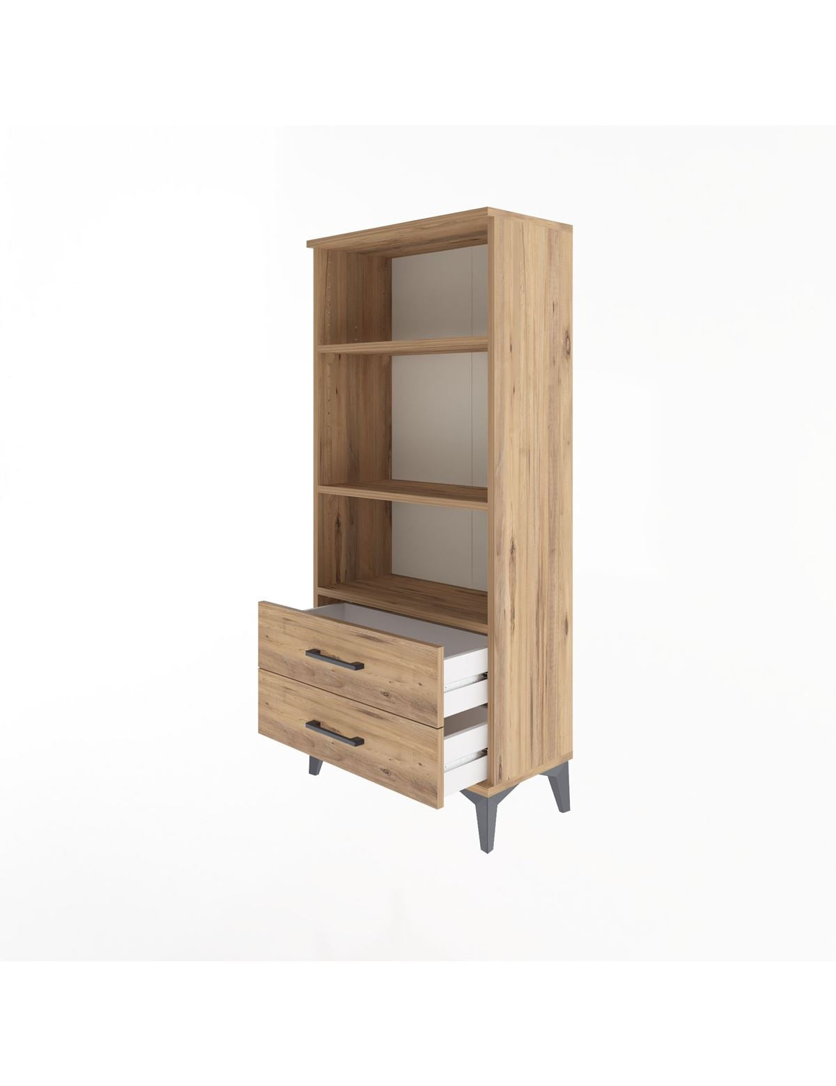 Arges Dolap 3 Raflı 2 Çekmeceli 60x30x134 - S17M047V9A