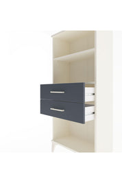 Arges Dolap 2 Raflı 2 Çekmeceli 60x30x134 Aytaşı-Antrasit