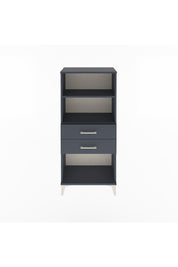Arges Dolap 2 Raflı 2 Çekmeceli 60x30x134 Antrasit-Antrasit