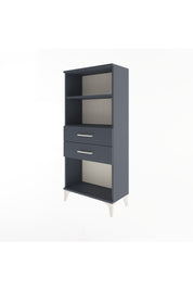 Arges Dolap 2 Raflı 2 Çekmeceli 60x30x134 Antrasit-Antrasit