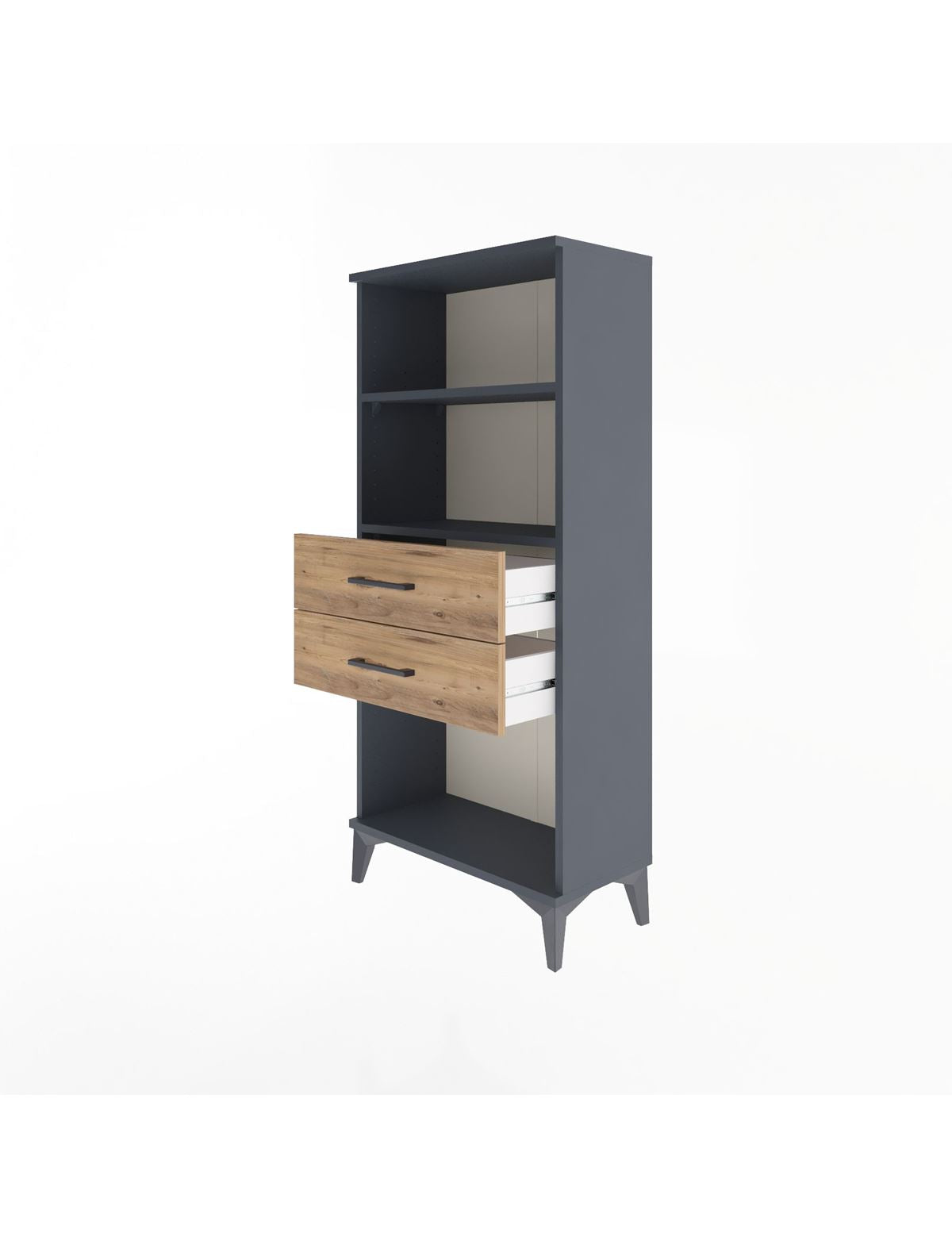 Arges Dolap 2 Raflı 2 Çekmeceli 60x30x134 - S17M048V6A